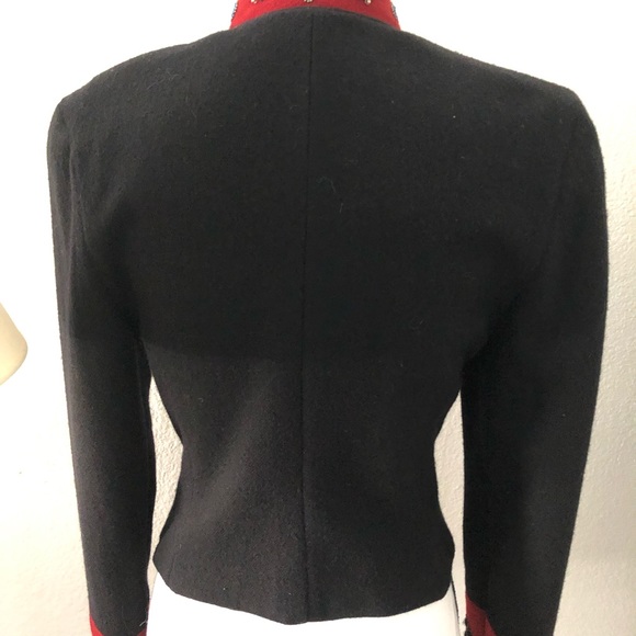 Vintage Western Jacket Wool Tailored Hand Beaded Standout Double D Ranch - Picture 9 of 11